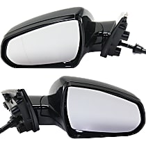 Driver and Passenger Side Mirrors, Power, Power Folding, Heated, Paintable, Without Signal Light, With memory, Without Puddle Light, Without Auto-Dimming, Without Blind Spot Feature