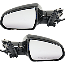 Driver and Passenger Side Mirrors, Power, Power Folding, Heated, Paintable, Without Signal Light, With memory, Without Puddle Light, Without Auto-Dimming, Without Blind Spot Feature