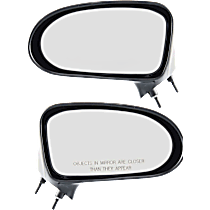 Driver and Passenger Side Mirror, Manual Adjust, Non-Heated, Non-Folding, Paintable, No Signal Light, No Memory, No Puddle Light, No Auto-Dimming, No Blind Spot Feature