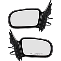 Driver and Passenger Side Mirror, Manual Adjust, Non-Heated, Manual Folding, Paintable, No Signal Light, No Memory, No Puddle Light, No Auto-Dimming, No Blind Spot Feature