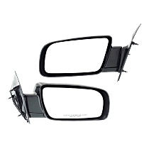 Driver and Passenger Side Mirror, Manual Adjust, Manual Folding, Non-Heated, Paintable, Without Signal Light, Without memory, Without Puddle Light, Without Auto-Dimming, Without Blind Spot Feature