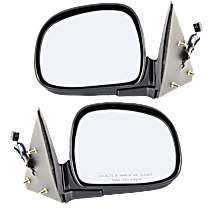 Driver and Passenger Side Mirrors, Power, Manual Folding, Non-Heated, Paintable, No Signal Light, No Memory, No Puddle Light, No Auto-Dimming, No Blind Spot Feature