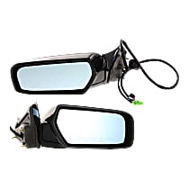 Driver and Passenger Side Mirrors, Power, Manual Folding, Heated, Paintable, Without Signal Light, With memory, Without Puddle Light, Without Auto-Dimming, Without Blind Spot Feature
