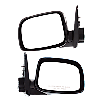 Driver and Passenger Side Mirrors, Manual Adjust, Manual Folding, Non-Heated, Paintable, No Signal Light, No Memory, No Puddle Light, No Auto-Dimming, No Blind Spot Feature