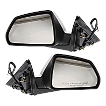 Driver and Passenger Side Mirrors, Power, Manual Folding, Heated, Paintable, Without Signal Light, Without memory, Without Puddle Light, Without Auto-Dimming, Without Blind Spot Feature
