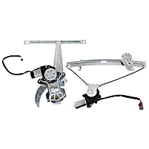Sedan Front and Rear, Driver Side Power Window Regulator, With Motor