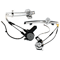 Front and Rear, Passenger Side Power Window Regulator, With Motor, Wagon