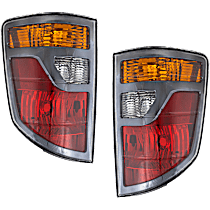 Driver and Passenger Side Tail Lights, without Bulb, Halogen, USA Built Vehicle