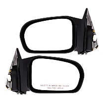 Driver and Passenger Side Mirror, Power Adjust, Non-Heated, Paintable, Non-Folding, No Signal Light, No Blind Spot Feature, No Memory, No Puddle Light, No Auto-Dimming