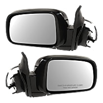 Driver and Passenger Side Mirror, Power, Non-Heated, Manual Folding, Paintable, No Signal Light, No Memory, No Puddle Light, No Auto-Dimming, No Blind Spot Feature
