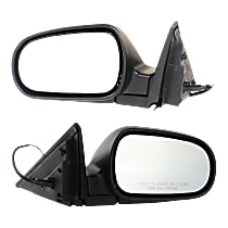 Driver and Passenger Side Mirrors, Power, Manual Folding, Non-Heated, Paintable, Without Signal Light, Without memory, Without Puddle Light, Without Auto-Dimming, Without Blind Spot Feature