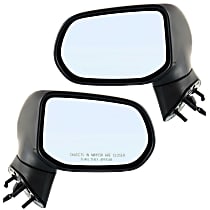 Sedan Driver and Passenger Side Mirror, Power, Non-Heated, Manual Folding, Paintable, No Signal Light, No Memory, No Puddle Light, No Auto-Dimming, No Blind Spot Feature