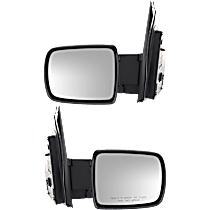 Driver and Passenger Side Mirrors, Power, Manual Folding, Heated, Paintable, Without Signal Light, Without memory, Without Puddle Light, Without Auto-Dimming, Without Blind Spot Feature