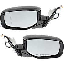 Driver and Passenger Side Mirrors, Power, Manual Folding, Heated, Paintable, In-housing Signal Light, Without memory, Without Puddle Light, Without Auto-Dimming, Without Blind Spot Feature