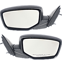 Sedan Driver and Passenger Side Mirror, Power, Non-Heated, Manual Folding, Paintable, No Signal Light, No Memory, No Puddle Light, No Auto-Dimming, No Blind Spot Feature
