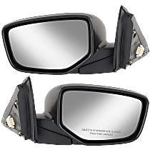 Sedan Driver and Passenger Side Mirror, Power, Heated, Manual Folding, Paintable, No Signal Light, No Memory, No Puddle Light, No Auto-Dimming, No Blind Spot Feature