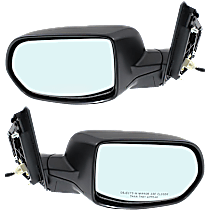 Driver and Passenger Side Mirrors, Power, Manual Folding, Non-Heated, Textured Black, Without Signal Light, Without memory, Without Puddle Light, Without Auto-Dimming, Without Blind Spot Feature
