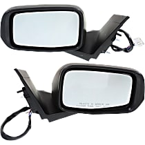 Driver and Passenger Side Mirrors, Power, Manual Folding, Heated, Paintable, In-housing Signal Light, Without memory, Without Puddle Light, Without Auto-Dimming, Without Blind Spot Feature