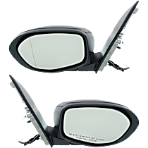 Driver and Passenger Side Mirrors, Power, Manual Folding, Non-Heated, Paintable, Without Signal Light, Without memory, Without Puddle Light, Without Auto-Dimming, Without Blind Spot Feature