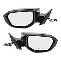 Driver and Passenger Side Mirrors, Power, Manual Folding, Non-Heated, Paintable, Without Signal Light, Without memory, Without Puddle Light, Without Auto-Dimming, Without Blind Spot Feature
