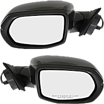 Driver and Passenger Side Mirrors, Power, Manual Folding, Heated, Paintable, In-housing Signal Light, Without memory, Without Puddle Light, Without Auto-Dimming, Without Blind Spot Feature