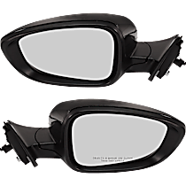 Driver and Passenger Side Mirrors, Power, Manual Folding, Non-Heated, Paintable, Without Signal Light, Without memory, Without Puddle Light, Without Auto-Dimming, Without Blind Spot Feature
