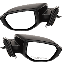 Driver and Passenger Side Mirrors, Power, Manual Folding, Heated, Paintable, Without Signal Light, Without memory, Without Puddle Light, Without Auto-Dimming, Without Blind Spot Feature