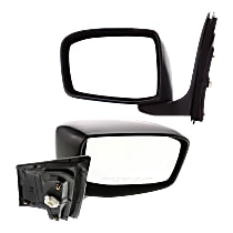 Driver and Passenger Side Mirrors, Power, Manual Folding, Non-Heated, Paintable, Without Signal Light, Without memory, Without Puddle Light, Without Auto-Dimming, Without Blind Spot Feature
