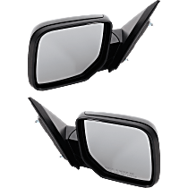 Driver and Passenger Side Mirrors, Power, Manual Folding, Heated, Paintable, Without Signal Light, Without memory, Without Puddle Light, Without Auto-Dimming, Without Blind Spot Feature