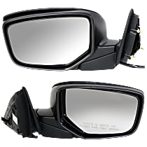 Driver and Passenger Side Mirror, Power, Heated, Manual Folding, Paintable, No Signal Light, No Memory, No Puddle Light, No Auto-Dimming, No Blind Spot Feature