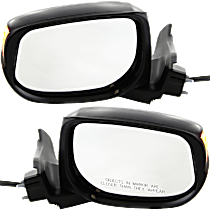Driver and Passenger Side Mirrors, Power, Manual Folding, Heated, Paintable, In-housing Signal Light, Without memory, Without Puddle Light, Without Auto-Dimming, Without Blind Spot Feature