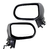 Driver and Passenger Side Mirror, Power, Heated, Manual Folding, Textured Black, No Signal Light, No Memory, No Puddle Light, No Auto-Dimming No Blind Spot Feature Sedan
