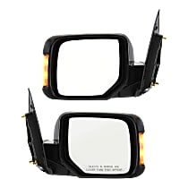 Driver and Passenger Side Mirrors, Power, Manual Folding, Non-Heated, Paintable, In-housing Signal Light, Without memory, Without Puddle Light, Without Auto-Dimming, Without Blind Spot Feature