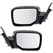 Driver and Passenger Side Mirrors, Power, Manual Folding, Non-Heated, Paintable, Without Signal Light, Without memory, Without Puddle Light, Without Auto-Dimming, Without Blind Spot Feature