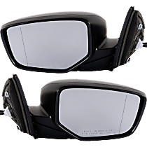 Driver and Passenger Side Mirror, Power, Non-Heated, Manual Folding, Paintable, No Signal Light, No Memory, No Puddle Light, No Auto-Dimming, No Blind Spot Feature