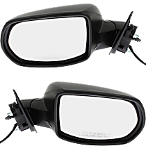 Driver and Passenger Side Mirror, Power, Non-Heated, Manual Folding, Paintable, No Signal Light, No Memory, No Puddle Light, No Auto-Dimming, No Blind Spot Feature
