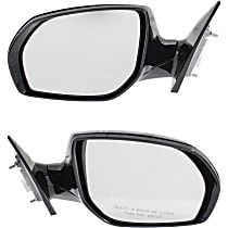 Driver and Passenger Side Mirrors, Power, Heated, Manual Folding, Paintable