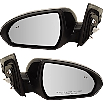 Driver and Passenger Side Mirror, Power, Manual Folding, Heated, Paintable, Without Signal Light, Without memory, Without Puddle Light and Auto-Dimming, With BSD in Glass, USA Built Vehicle