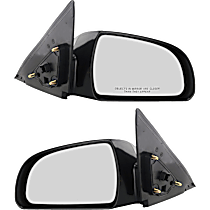 Driver and Passenger Side Mirror, Power, Non-Folding, Heated, Paintable, Without Signal Light, Without memory, Without Puddle Light, Without Auto-Dimming, Without Blind Spot Feature