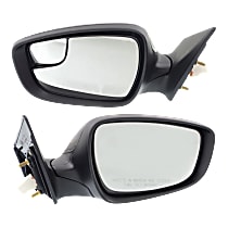 Driver and Passenger Side Non-Towing Mirrors, Power, Manual Folding, Heated, Paintable, Without Signal Light, Without memory, Without Puddle Light, Without Auto-Dimming