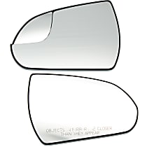 Driver and Passenger Side Mirror Glass, Non-Heated, Without Blind Spot Feature, With Backing Plate, Korea or USA Built Vehicles