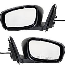 Driver and Passenger Side Mirrors, Power, Non-Heated, Manual Folding, Paintable, No Signal Light, Memory, Puddle Light, Auto-Dimming and Blind Spot Feature, Coupe