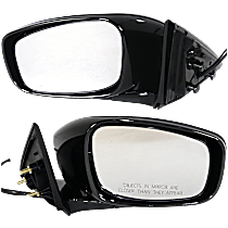 Driver and Passenger Side Mirrors, Power, Non-Heated, Manual Folding, Paintable, No Signal Light, Memory, Puddle Light, Auto-Dimming and Blind Spot Feature, Sedan
