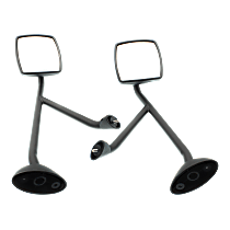 Driver and Passenger Side Mirror, Manual Adjust, Manual Folding, Non-Heated, Paintable, Without Signal Light, Without memory, Without Puddle Light, Without Auto-Dimming, Without Blind Spot Feature