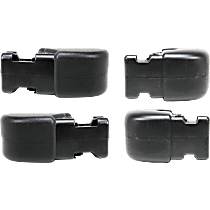 Front and Rear, Driver and Passenger Side Bumper End, Primed Plastic