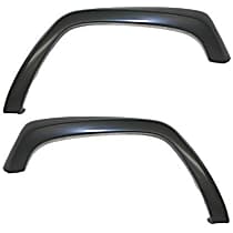 Front, Driver and Passenger Side, Fender Flares, For Models With Country Package, Primed