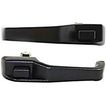 Front or Rear, Driver and Passenger Side Textured Black Exterior Door Handle, Without Key Hole