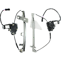 Front and Rear, Passenger Side Window Regulators, Power