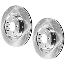Rear Brake Disc, Plain Surface, Vented, 5 Lugs 329.95 mm