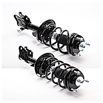 Front, Driver and Passenger Side Fully Loaded Strut, Without Electronic Adjustable Suspension